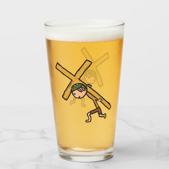 Verre Crucifix de Pâques (Devant (rempli))