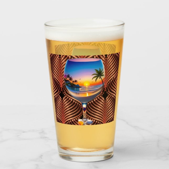 Verre Cul sec ! La tasse parfaite pour mélanger  (Devant (rempli))