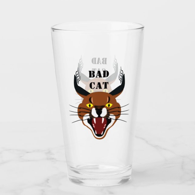 Verre Cultivant Caracal Mauvais Chat (Devant)