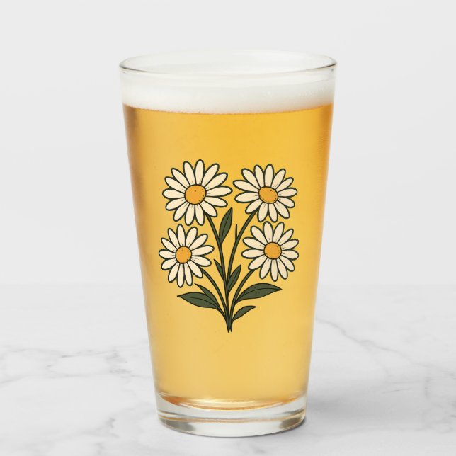 Verre cup with flowers (Devant (rempli))