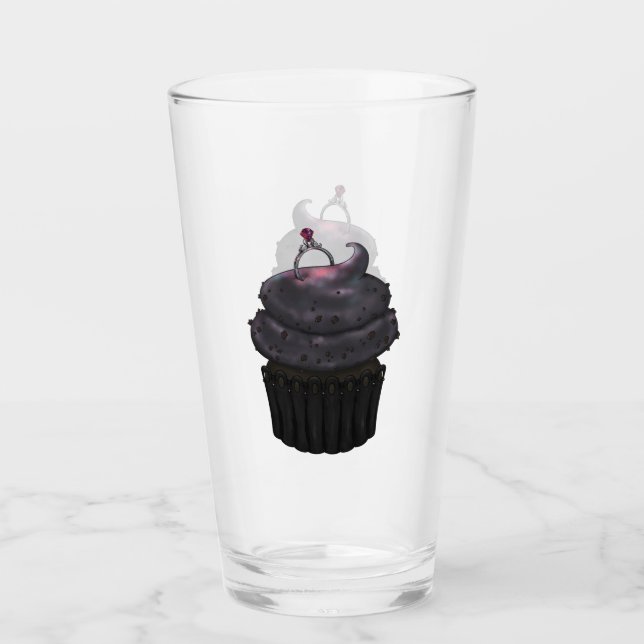 Verre Cupcake Fiançailles doux (Devant)