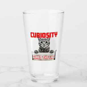 Verre Curiosité soignée Chat