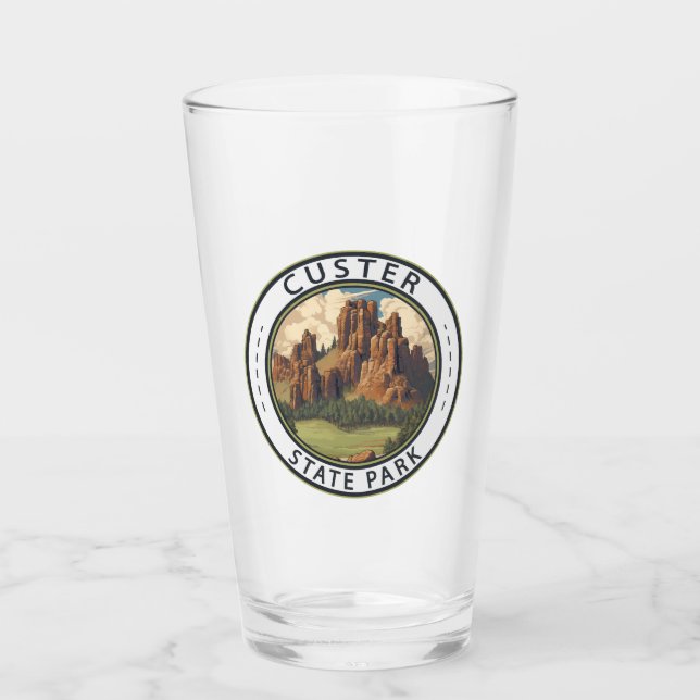Verre Custer State Park South Dakota Travel Art Vintage (Devant)