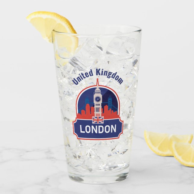 Verre Custom Name London (Devant glace)