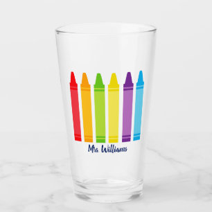 Verre Cute Crayon Enseignant de l'école élémentaire p