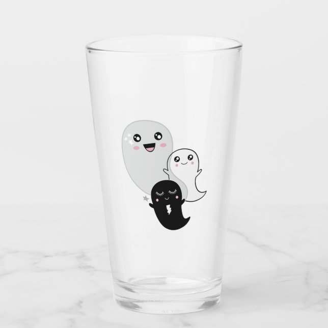 Verre cute ghosts halloween kawaii (Devant)