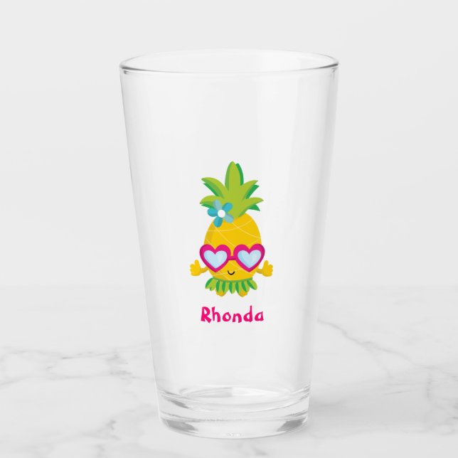 Verre Cute Tropical Hawaiian (Devant)