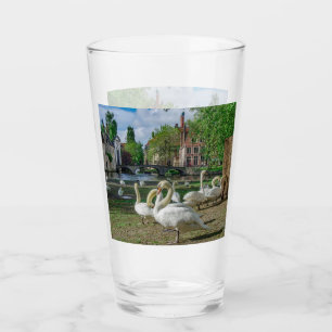 Verre Cygnes blancs à Bruges