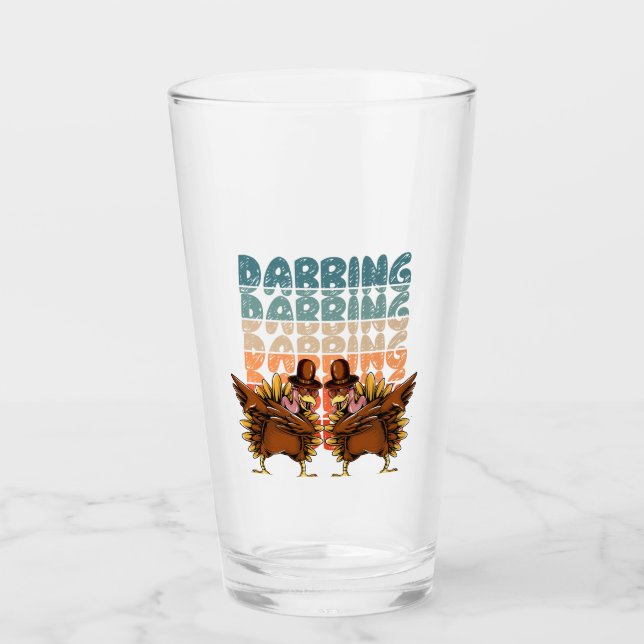 Verre Dabbing Chickens | Dab drôle et Cool (Devant)