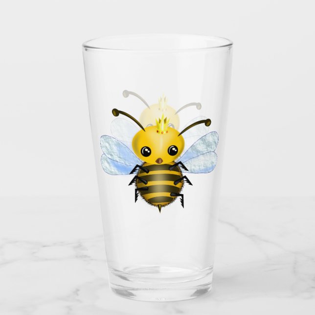 Verre d'abeille mignonne Queen (Devant)
