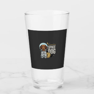 Verre Dachshund Chien Spatial Astronaute Vecteur