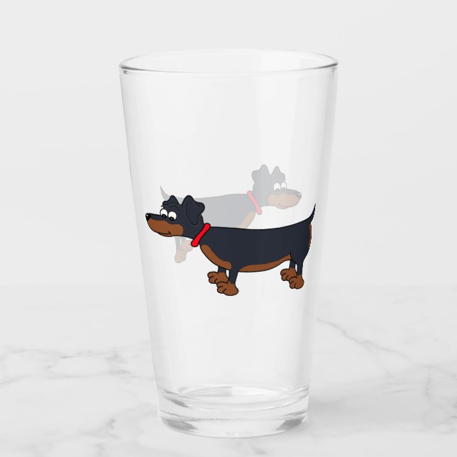 Verre Dachshund Dachshund Dachshund (Devant)