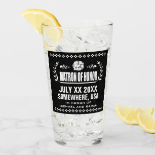 Verre Dame de honneur faite sur commande