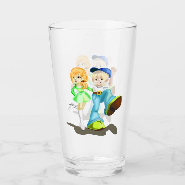Verre d'amis heureux (Devant)