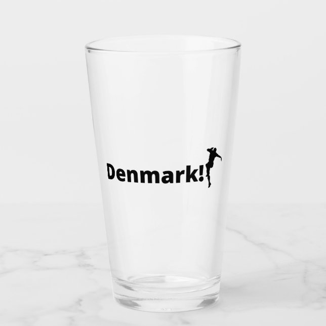 Verre Danemark football  (Devant)