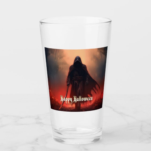 Verre Dans l'ombre de la Faucheuse - Halloween (Devant)