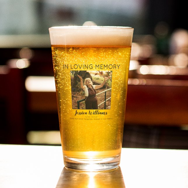 Verre Dans Loving Memory | 5 Photo Collage | (Créateur téléchargé)
