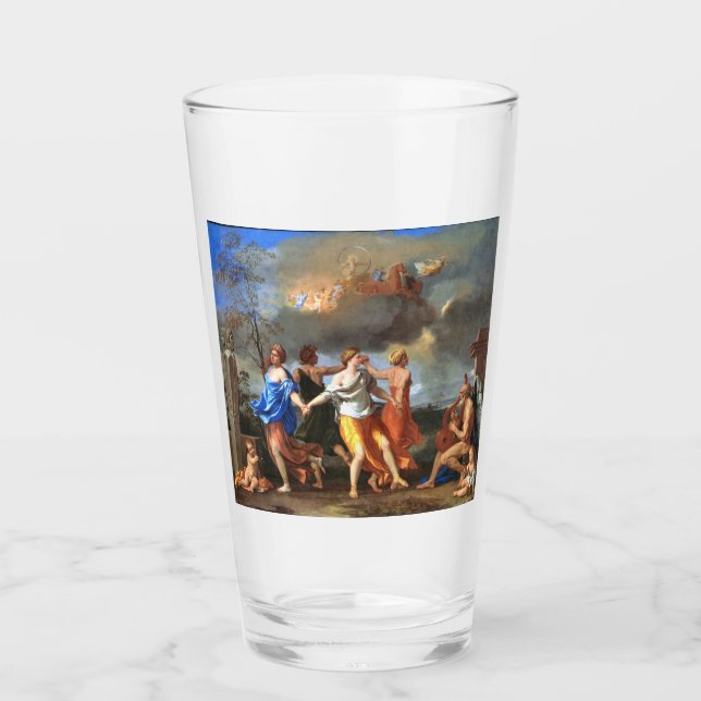 Verre Danse à la musique du temps (par Nicholas Poussin) (Devant)