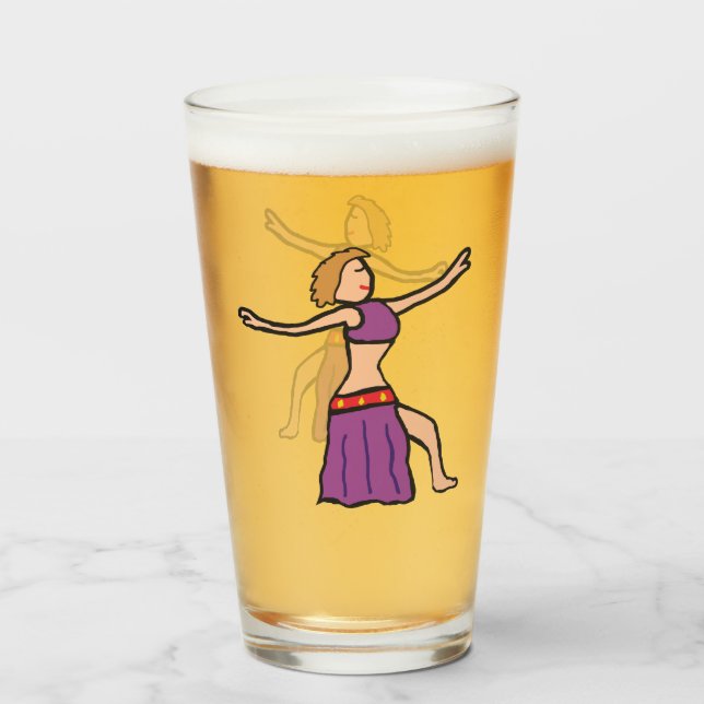 Verre Danse du ventre (Devant (rempli))