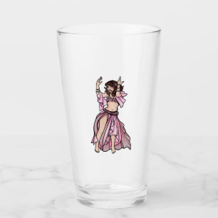 Verre Danseur du ventre rose