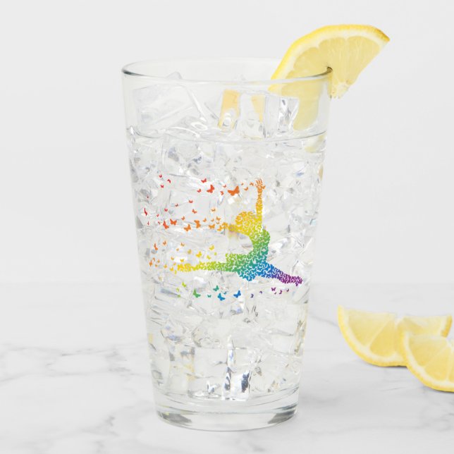 Verre Danseur papillon (Dos glace)