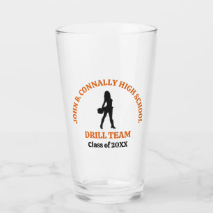 Verre Danseuse de l'équipe de drill de l'école secondair