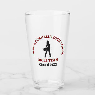 Verre Danseuse de l'équipe de drill de l'école secondair