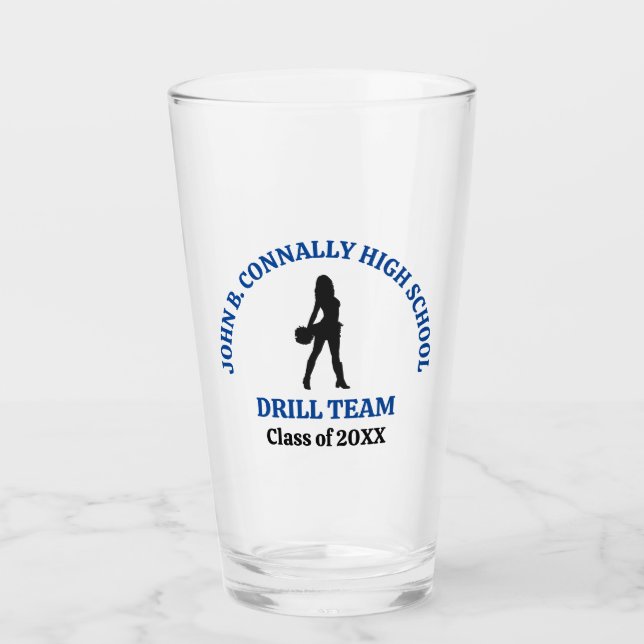 Verre Danseuse de l'équipe de drill de l'école secondair (Devant)
