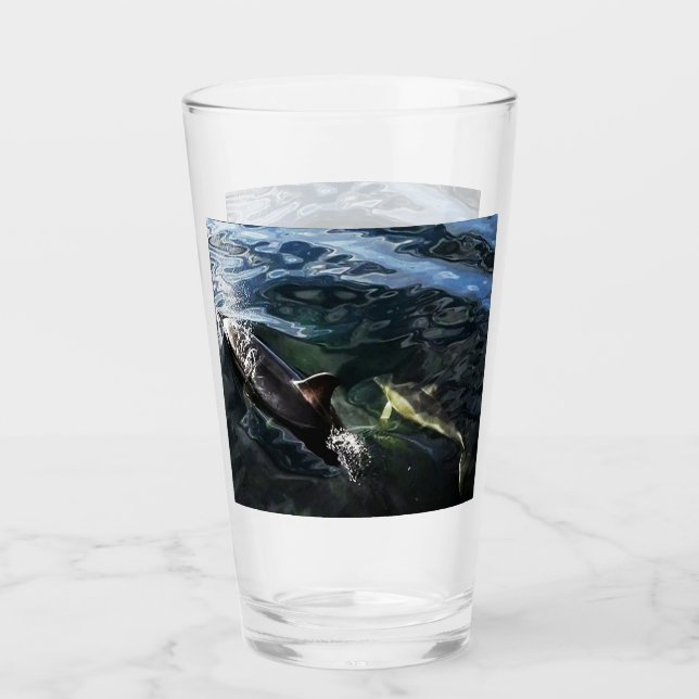 Verre Dauphin commun maman et bébé personnalisables (Devant)