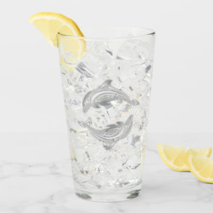 Verre Dauphins argentés