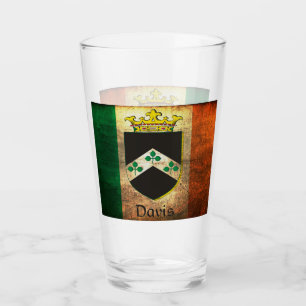 Verre Davis Crest sur le drapeau irlandais