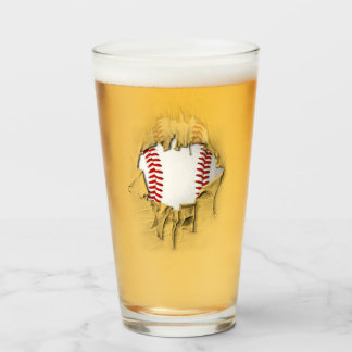 Verre de baseball déchiré