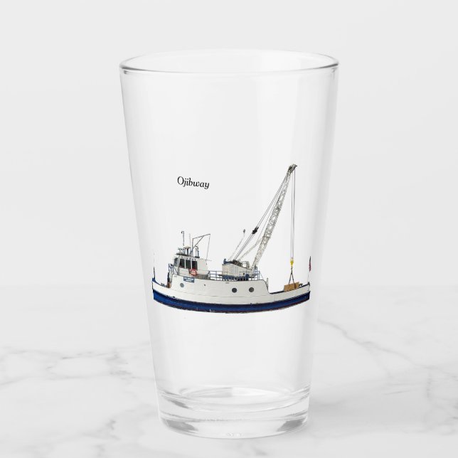 Verre de bateau d'approvisionnement ojibway (Devant)