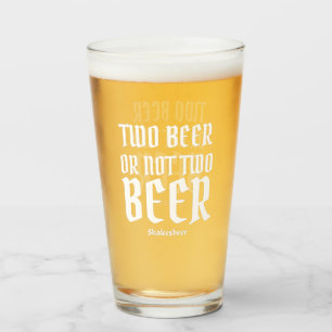 Verre de bière à la pinte moderne amusant