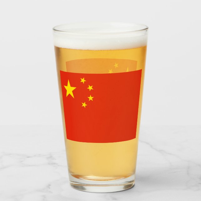 VERRE DE BIÈRE CHINE (Devant (rempli))