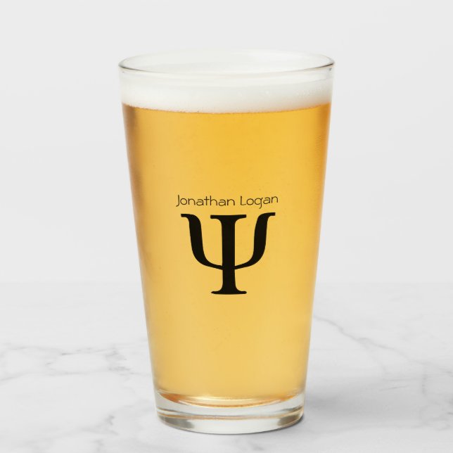 Verre de bière customisé (Devant (rempli))