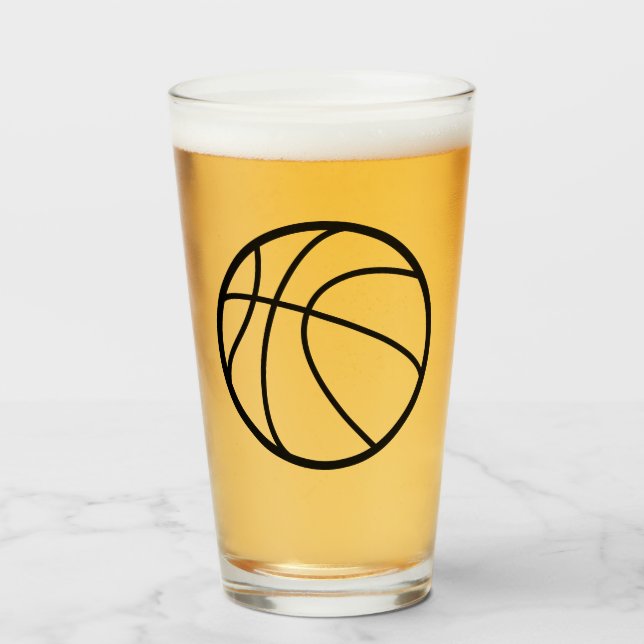Verre de bière de basket-ball (Devant (rempli))