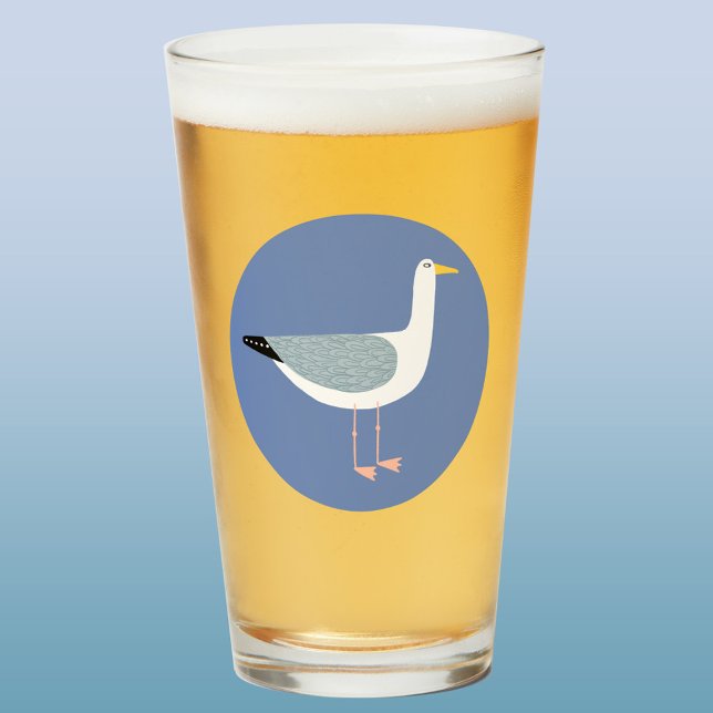 Verre de bière de goéland (Fun seagull beer glass)