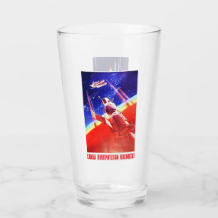 Verre de bière de propagande spatiale soviétique