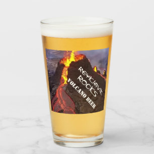 Verre de bière du volcan Reykjavik Rocks