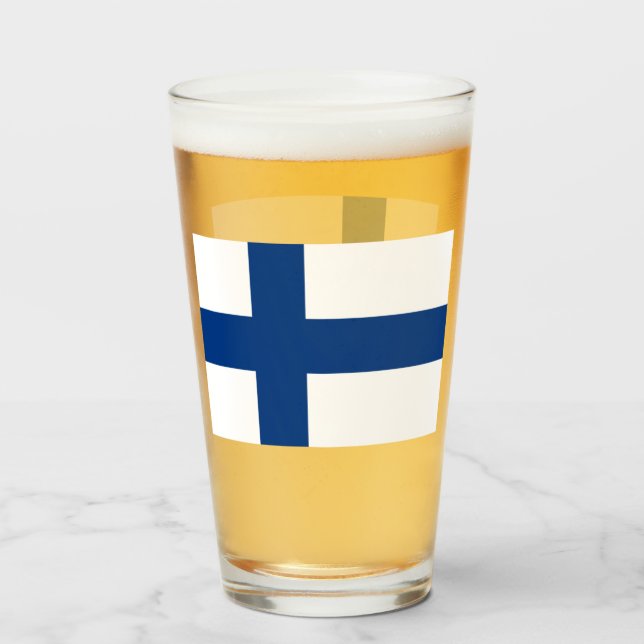 VERRE DE BIÈRE FINLANDE (Devant (rempli))