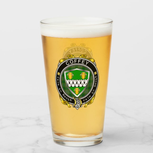 Verre de bière irlandaise Coffey/O'Coffey (Devant (rempli))