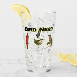 Verre de bière Nerd pour les oiseaux