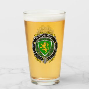 Verre de bière O'Connor/Connor (Kerry) Irish Shiel