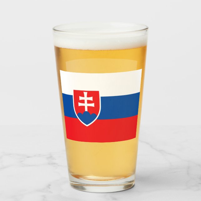 VERRE DE BIÈRE SLOVAQUIE  (Devant (rempli))