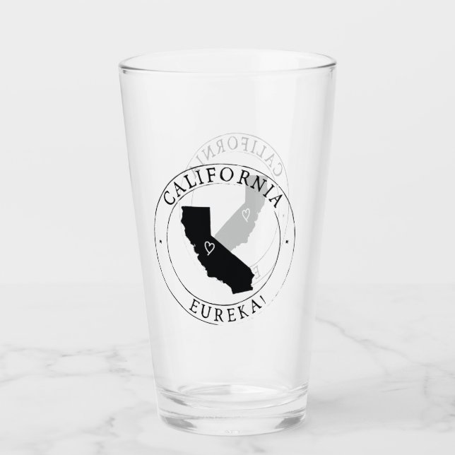 Verre de boisson de l'État de Californie (Devant)