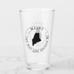 Verre de boisson de l'État du Maine