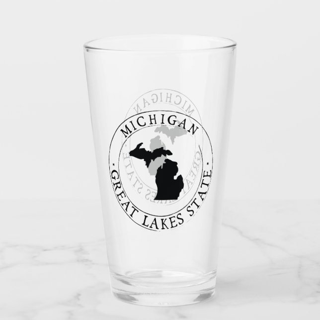 Verre de boisson de l'État du Michigan (Devant)