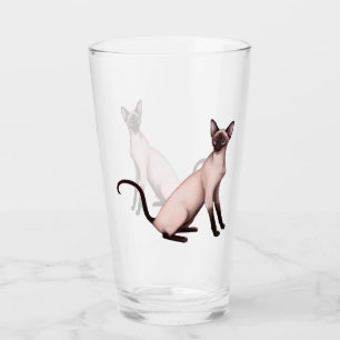 Verre de boissons de culbuteur d'art de chat