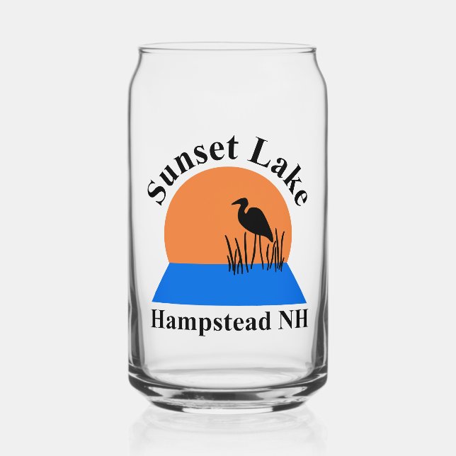 Verre de canette Sunset Lake (Recto)